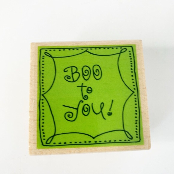 Halloween Rubber Stamp Lot Mummy Happy Haunting Witch Shoes Jack Set of 6 - Picture 7 of 8